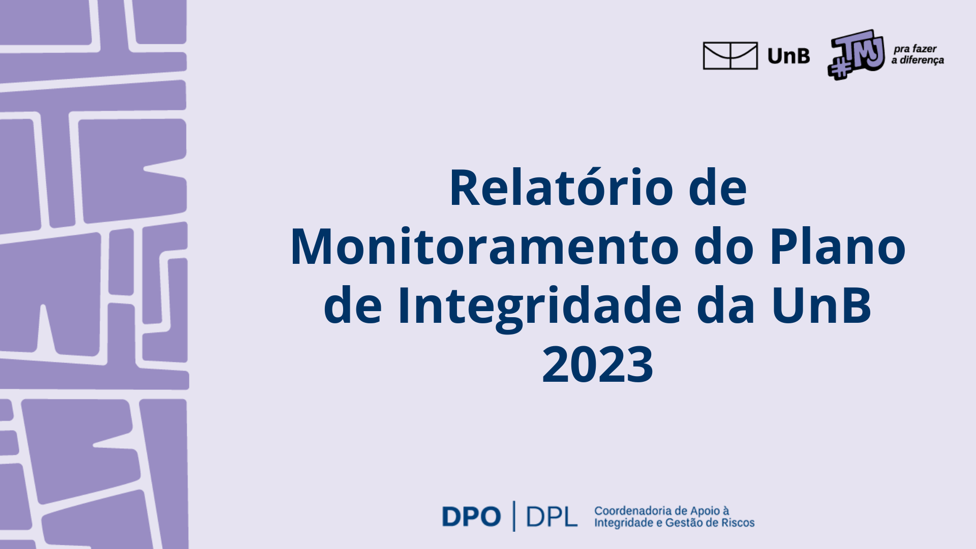 Monitoramento do Plano de Integridade da UnB - 2023